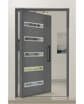 PIVOT 39 - aluminium prehung aluminium pivot door
