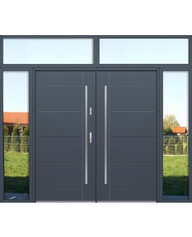 custom configuration - Fargo double door with left, right and top sidelights