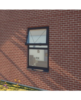 S68-S4 -  top hung and fixed aluminium window