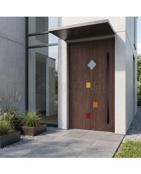 LIM Tonel - matte finish aluminium hinged door