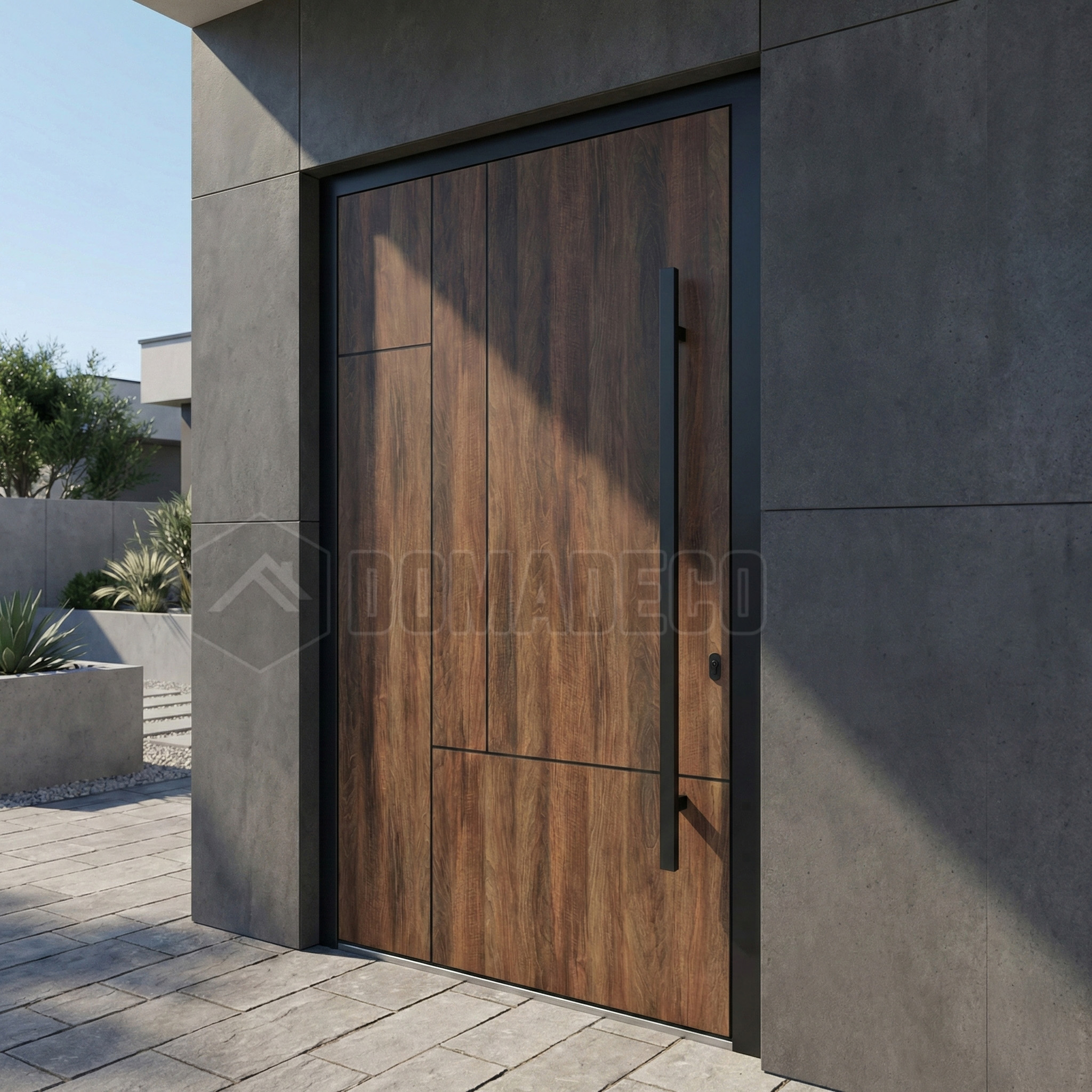 Front door with High-Pressure Laminate
