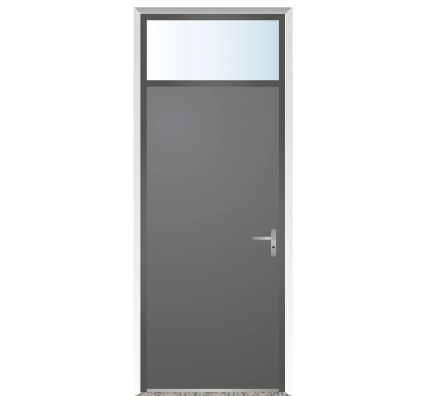 Door with top sidelight