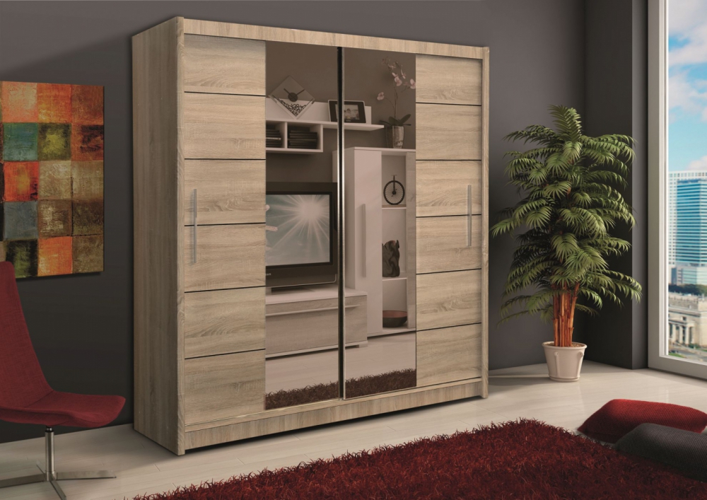 Soho II - oak sonoma wardrobe furniture
