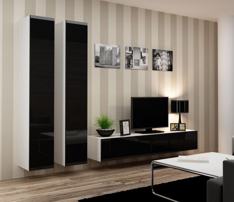 Seattle 14 - Black front and white body wall unit